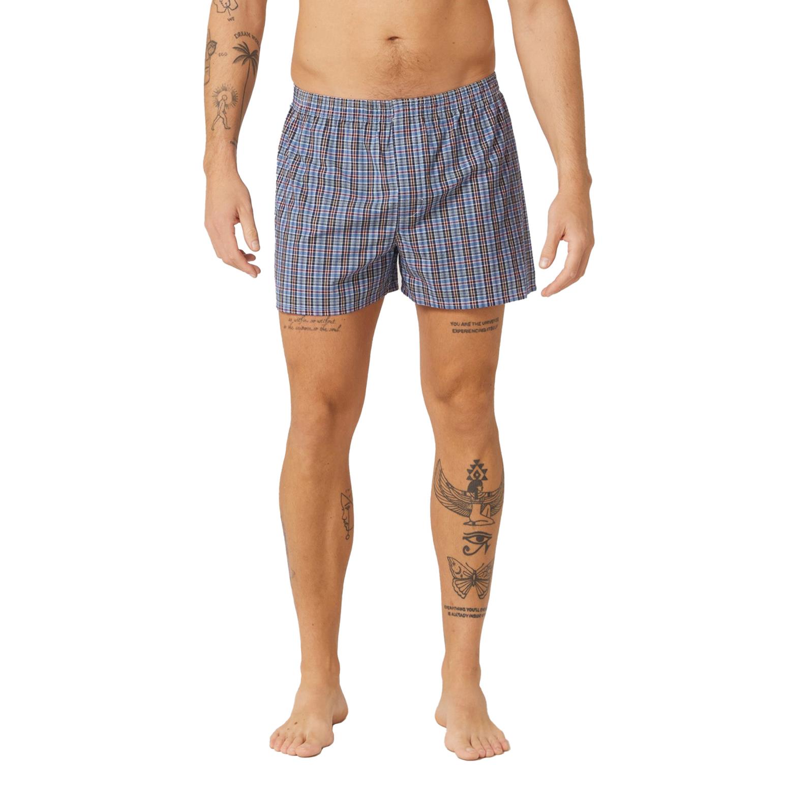 Contare Cotton Check Boxer Shorts - 2 Pack